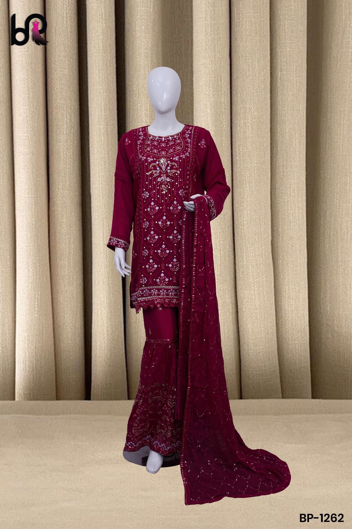 Bamber Chiffon Gharara Collection